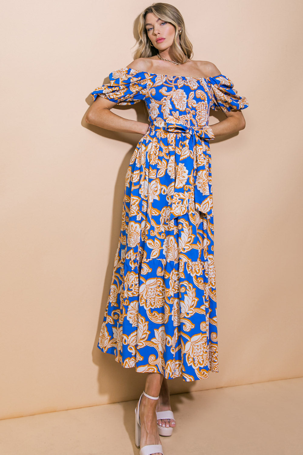 RUN TOWARDS LOVE POPLIN ANKLE DRESS Flying Tomato